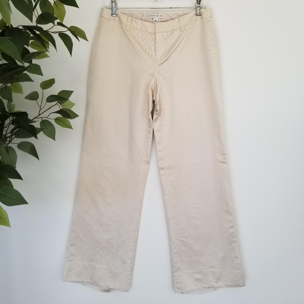 Banana Republic Pinstripe Silk Blend Pants